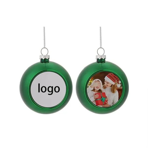 2.4" Heat Transfer Holiday Ball Ornament
