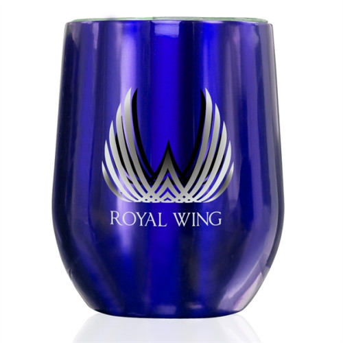 11 oz Stemless Wine Glass with Lid