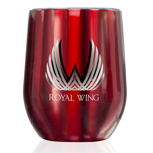 11 oz Stemless Wine Glass with Lid