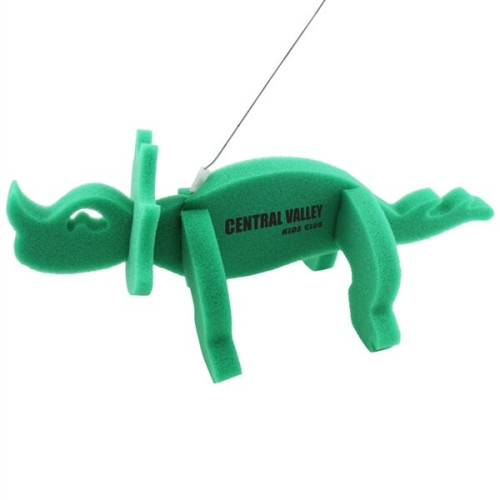 Trixy Dinosaur on a Leash