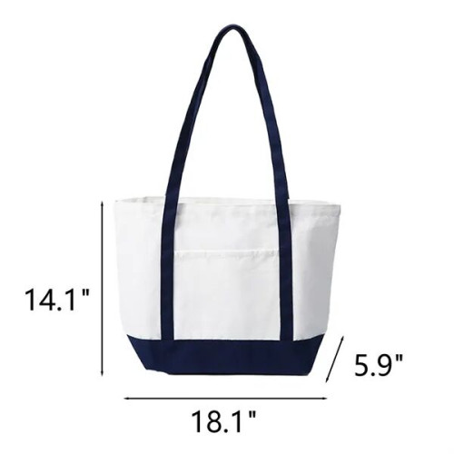 Patchwork Canvas Tote Bag