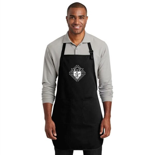 Full-Length Adjustable Apron With 2 Patch Pockets