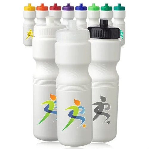28 oz. Plastic Water Bottle with Push Cap