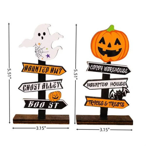 Halloween Wooden Ornaments