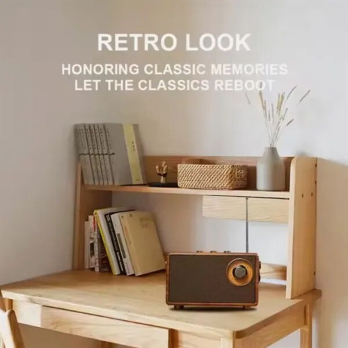 SonicWave Vintage Retro Bluetooth Speaker with USB, TF Card