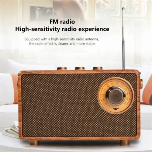 SonicWave Vintage Retro Bluetooth Speaker with USB, TF Card
