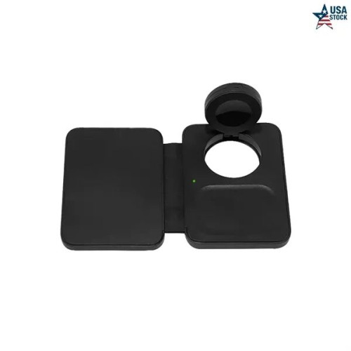 3-in-1 Compact 15W Wireless Charging Pad