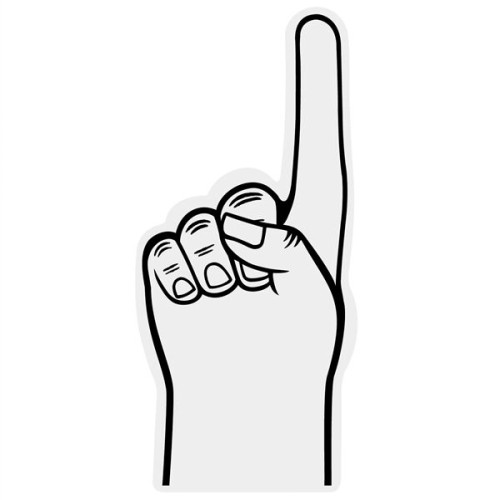 Giant Foam Hand POP Display