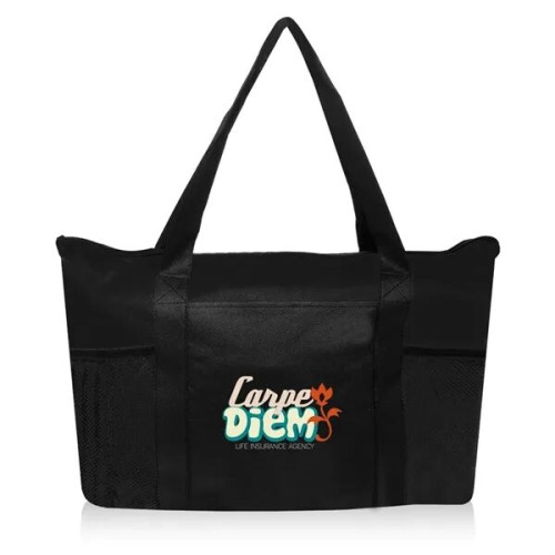 Zippered Non-Woven Tote Bags