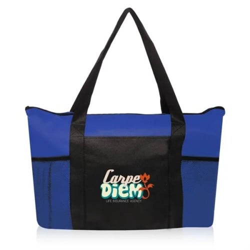 Zippered Non-Woven Tote Bags