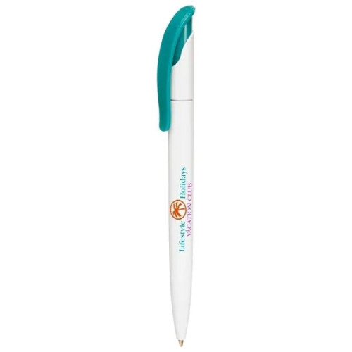 Full Color White Plastic Pen
