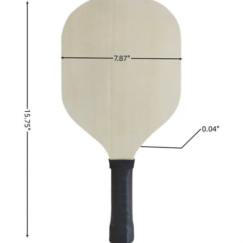 Single Wooden Pickleball Paddle