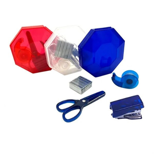 Transparent Desk Organizer Set