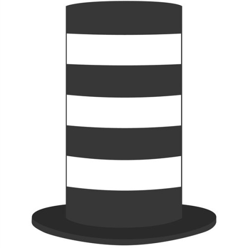 Foam Stove Pipe Tall Top Hat