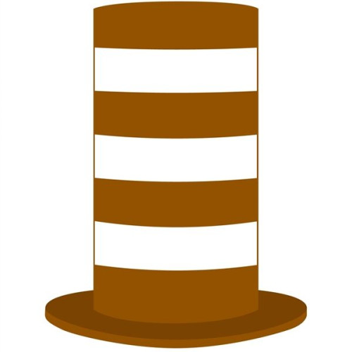 Foam Stove Pipe Tall Top Hat