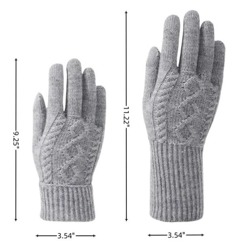 Touchscreen Compatible Knitted Gloves