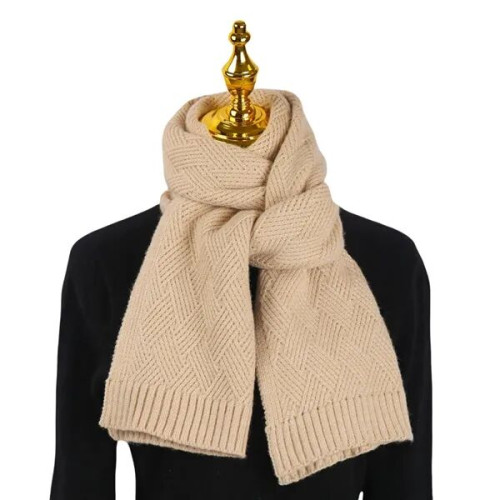 Solid Color Knit Scarf