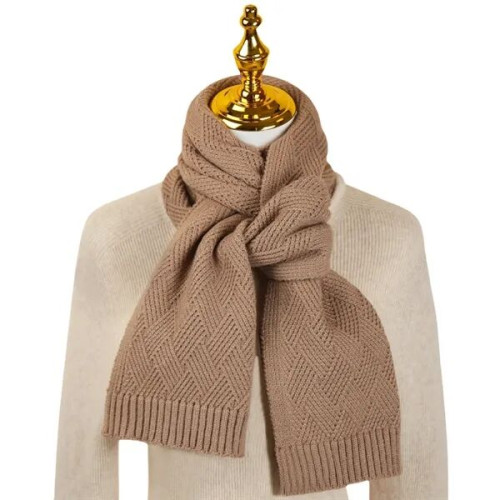Solid Color Knit Scarf