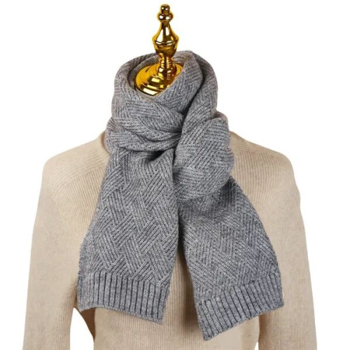 Solid Color Knit Scarf