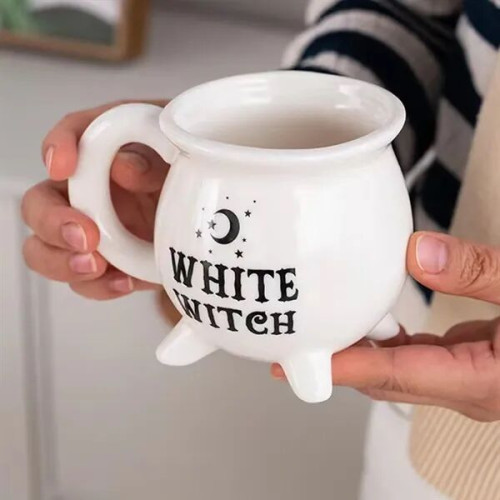 Witches Brew Cauldron Stoneware Mug