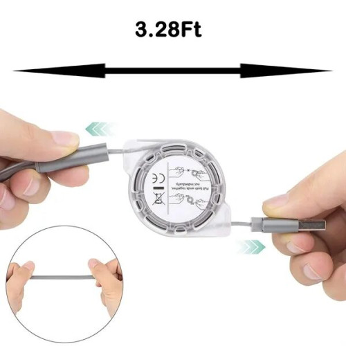 3-in-1 Retractable Multi USB Charger Cable