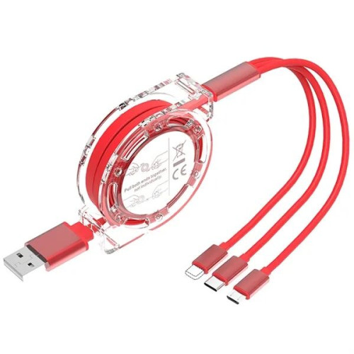 3-in-1 Retractable Multi USB Charger Cable