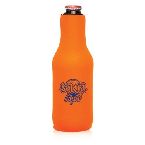 Neoprene Zippered Beer Bottle Custom Coolies