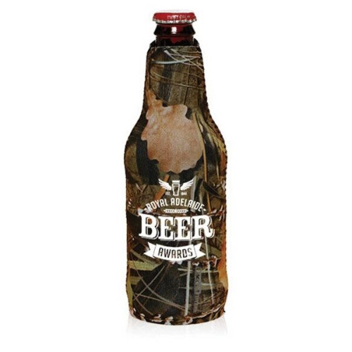Neoprene Zippered Beer Bottle Custom Coolies
