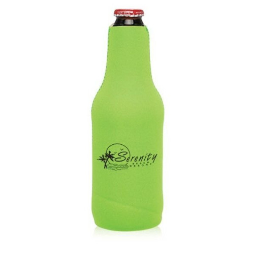 Neoprene Zippered Beer Bottle Custom Coolies