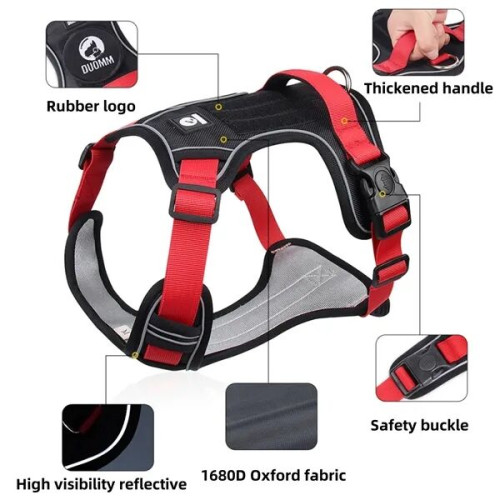 Vest-Style Large Dog Harness Without Leash