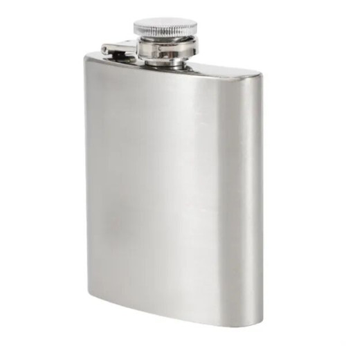 8 Oz. Stainless Steel Flask With Funnel