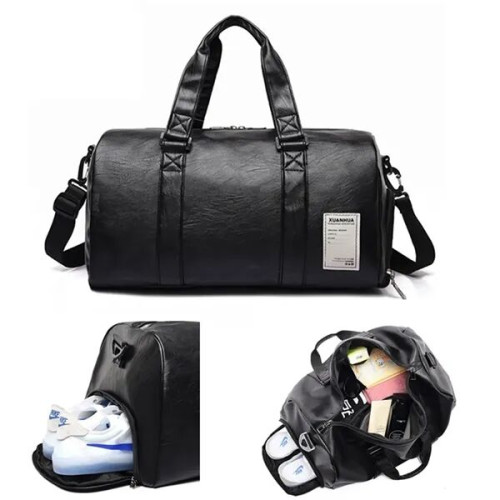 Oversized Eco-Friendly Pu Leather Waterproof Duffel Bag