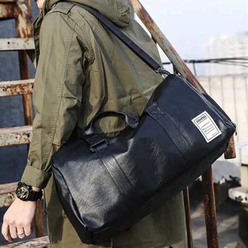 Oversized Eco-Friendly Pu Leather Waterproof Duffel Bag