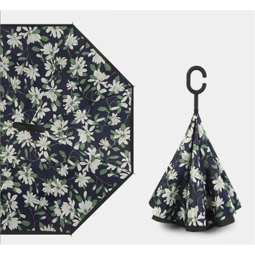 Double Layer Inverted Umbrella With C-Shaped Handle