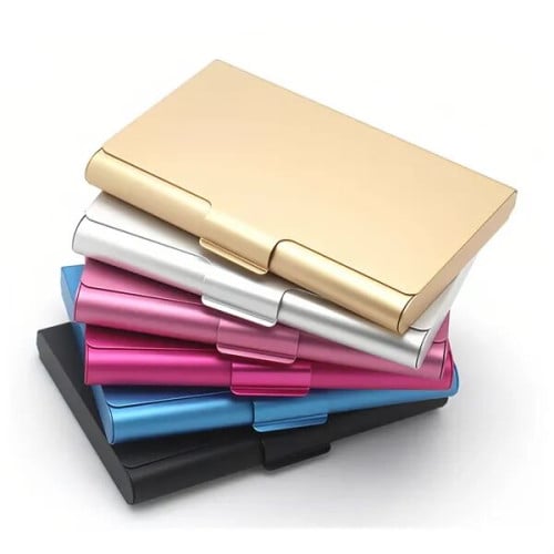 Aluminum Business Card Holder With Large Capacity