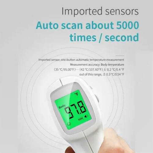 No-Touch Infrared Thermometer with Smart LED Backlight