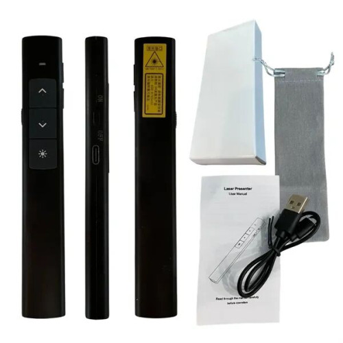 Presentation Clicker with 100m Range & Red Laser Pointer