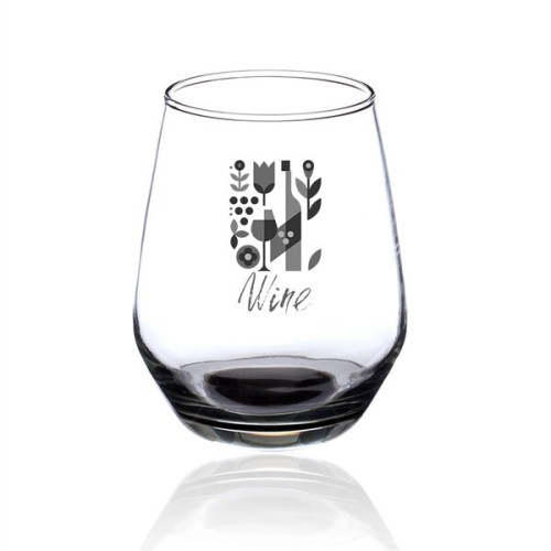 12 oz. Silicia Stemless Wine Glasses