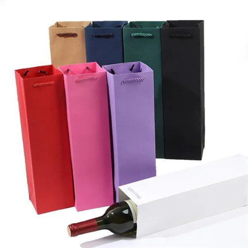 Wine Tote Kraft Paper Bag