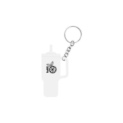 Tumbler Shaped Silicone Key Ring