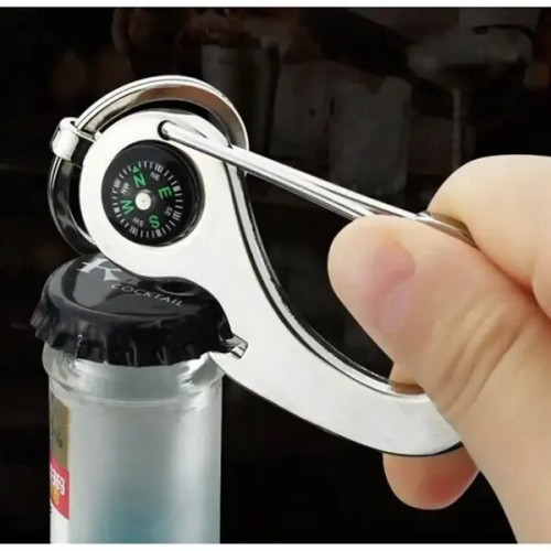 Multifunction Compass Key Chains Bottle Opener
