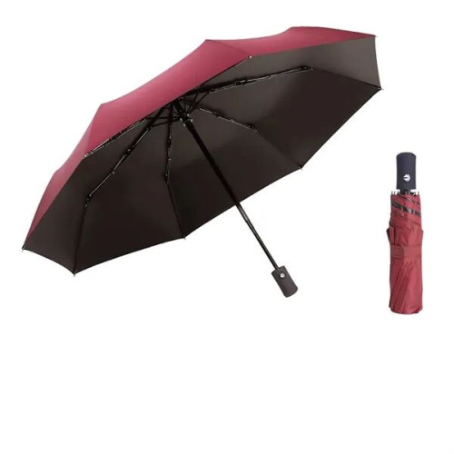 10 Bone Auto Open Folding Umbrella