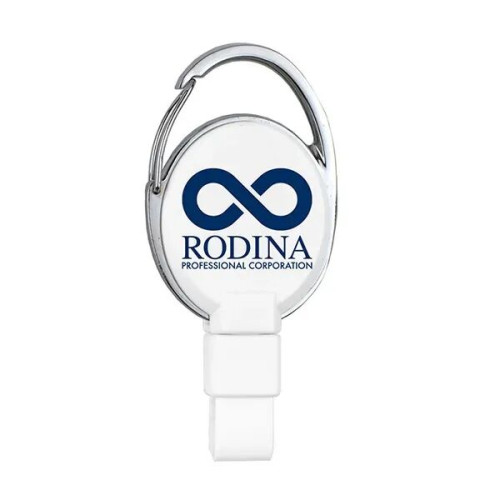 Oberlin Carabiner Style Retractable Badge Reel