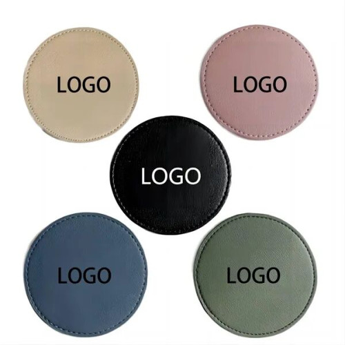 PU Leather Absorbent Round Coaster