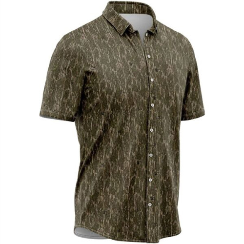 Mossy Oak® Men's 100% Recycled Polyester Button Shirt