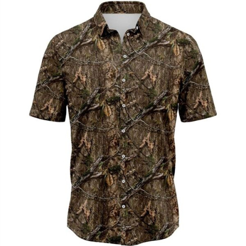 Mossy Oak® Men's 100% Recycled Polyester Button Shirt