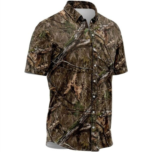 Mossy Oak® Men's 100% Recycled Polyester Button Shirt
