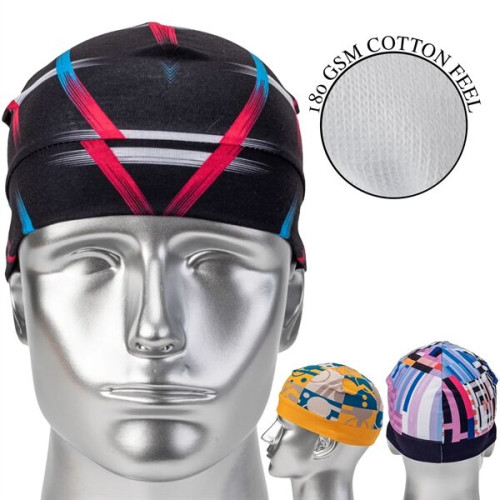 180GSM Poly-Cotton Dye Sublimation Skull Cap
