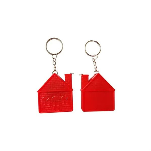 House-Shaped Tape Measure Keychain