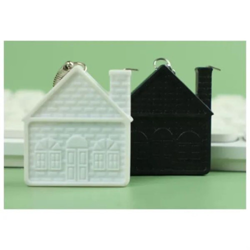 House-Shaped Tape Measure Keychain